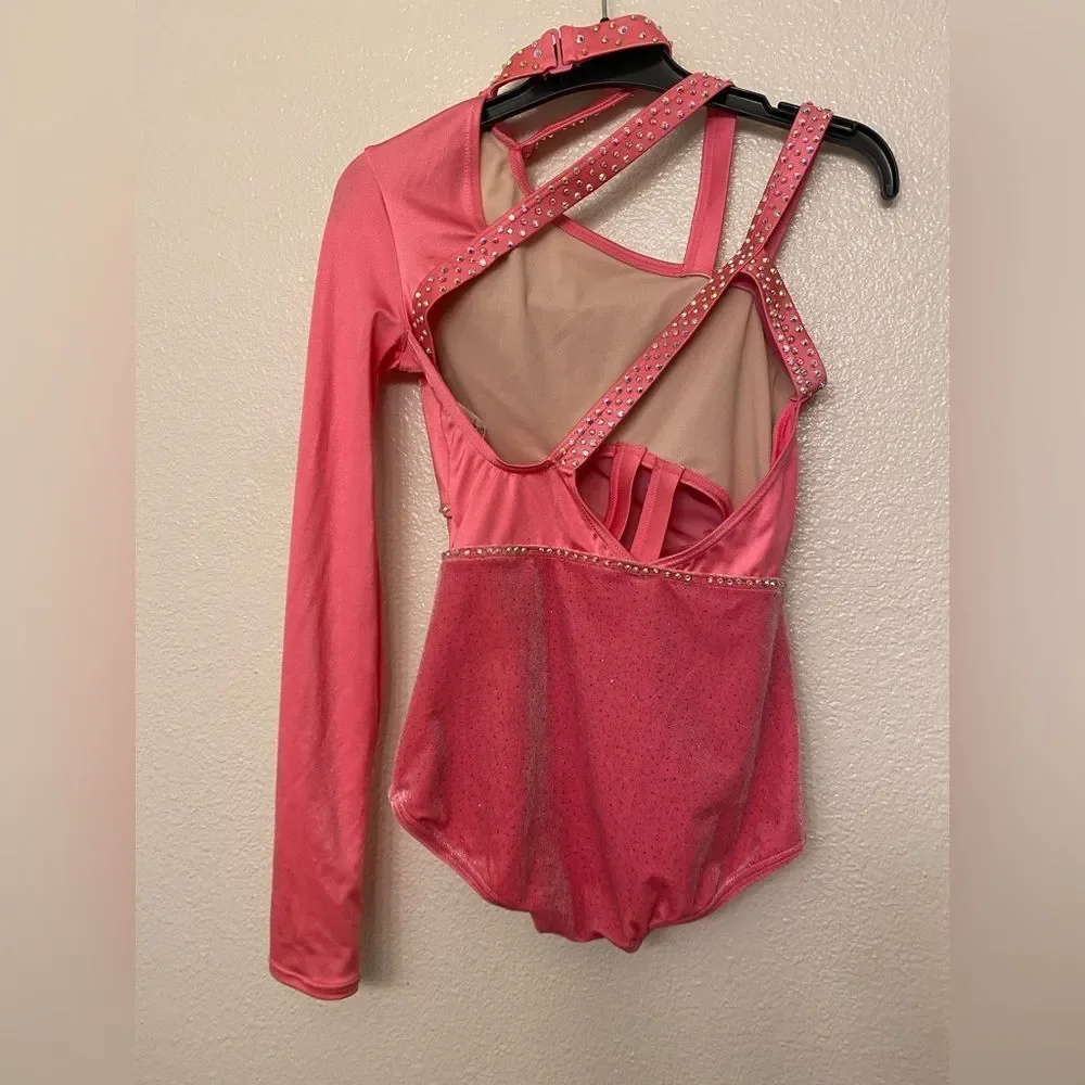 Weissman elite solo dance custom hot pink costume contemporary jazz 17343 MC